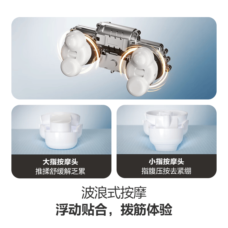 SKG肩颈按摩器8502薄荷蓝智能温热贴合人体便携舒缓疲劳高清大图