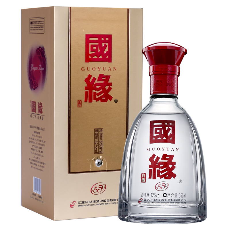今世缘 国缘单开/柔雅型 白酒 42度 550ml*6瓶 整箱装