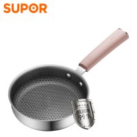 苏泊尔(SUPOR)煎锅平底锅家用煎荷包蛋锅不锈钢蜂窝晶纹不锈钢辅食煎锅EJ16JEC01
