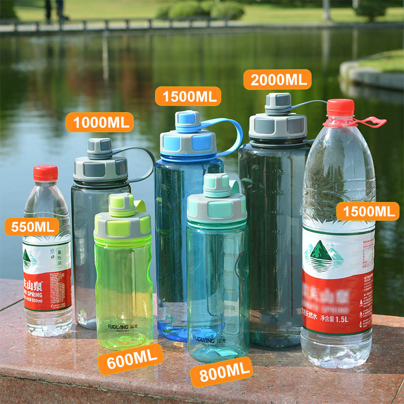 大容量塑料水杯子1000ml便携太空杯超大号户外运动水壶2000ml