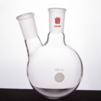 欣维尔，F419900,厚壁斜两口瓶,高强度,中间磨口:19/22,侧磨口:19/22,100ml，1个