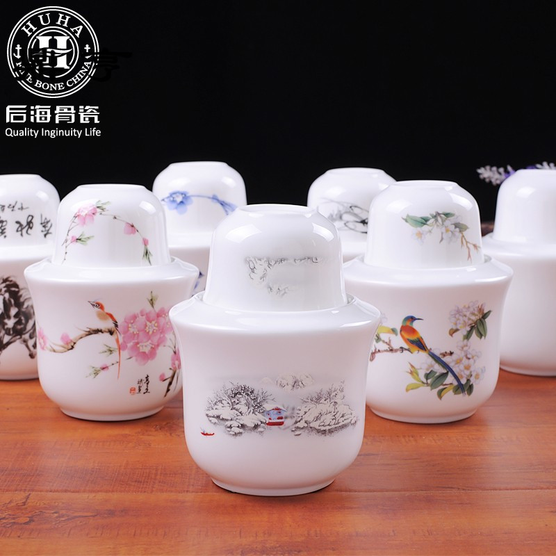 鼎亨二两暖酒壶白酒酒具套装陶瓷热酒壶烫酒壶清酒酒杯黄酒温酒器