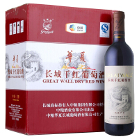 长城(GreatWall ) 红酒 华夏葡园优良产区(灰标)干红葡萄酒 750ml*6 整箱装
