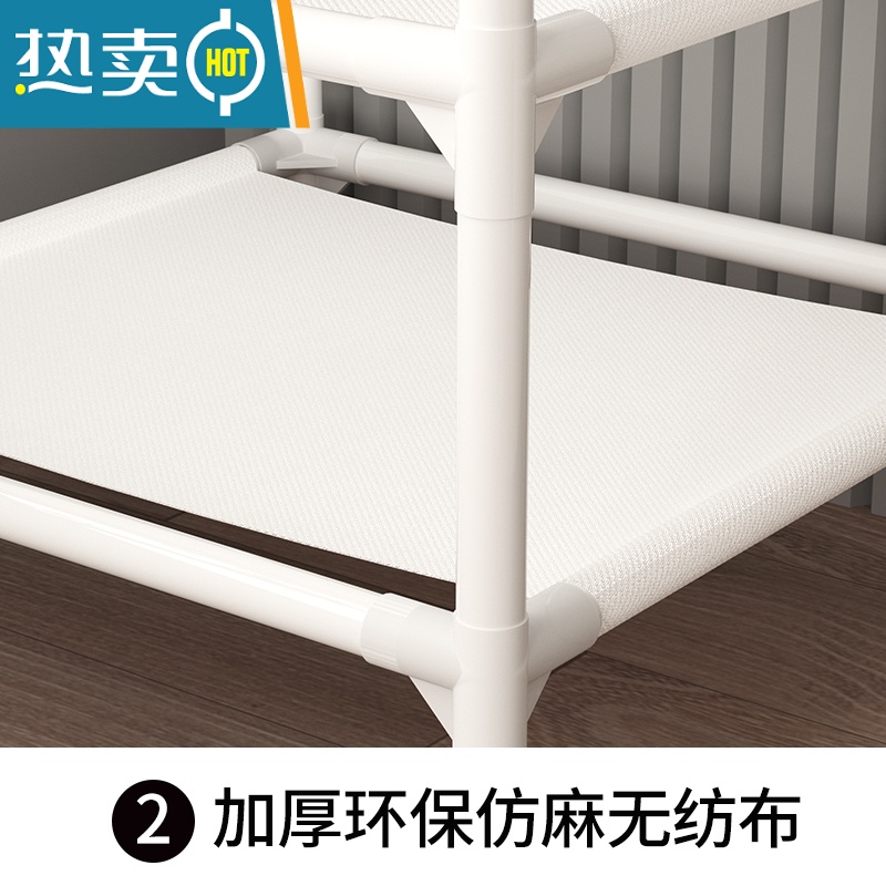 敬平墙角简易衣帽架晾衣架落地卧室内床头置物转角挂收纳隔夜衣服架子 2层黑高清大图