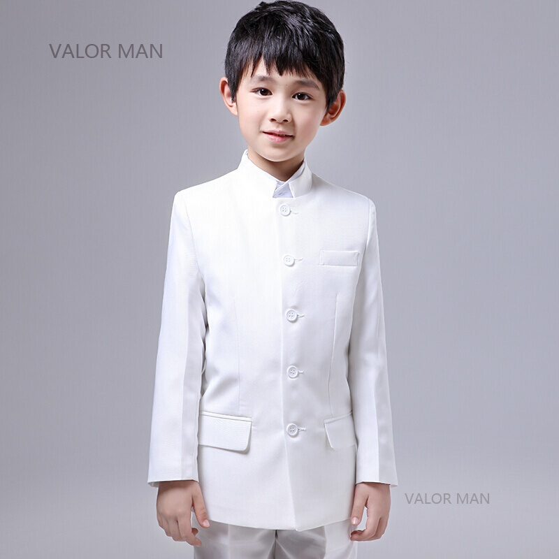 儿童中山装五四青年装男童民国学生装演出摄影服装男童中山装