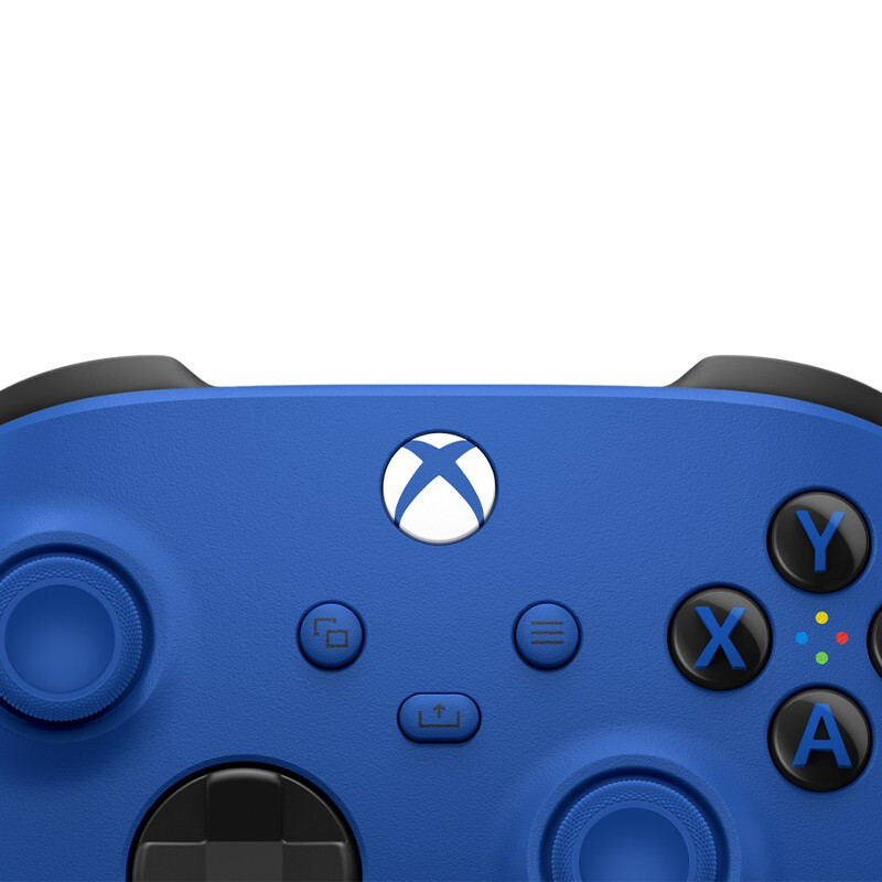 微软(Microsoft)手柄/方向盘Xbox手柄蓝色报价_参数_图片_视频_怎么样_问答-苏宁易购, image size:800x800