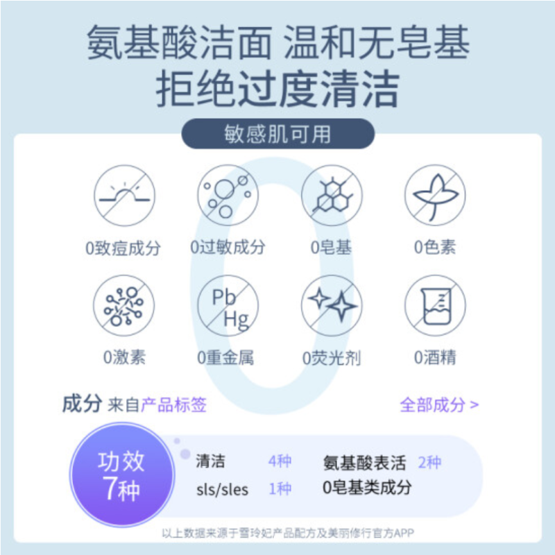 雪玲妃(SNEFE) 雪玲妃洗面奶氨基酸洗面奶大容量男女补水保湿控油深层清洁毛孔痘痘学生洁面 沁润洁面慕斯500ml