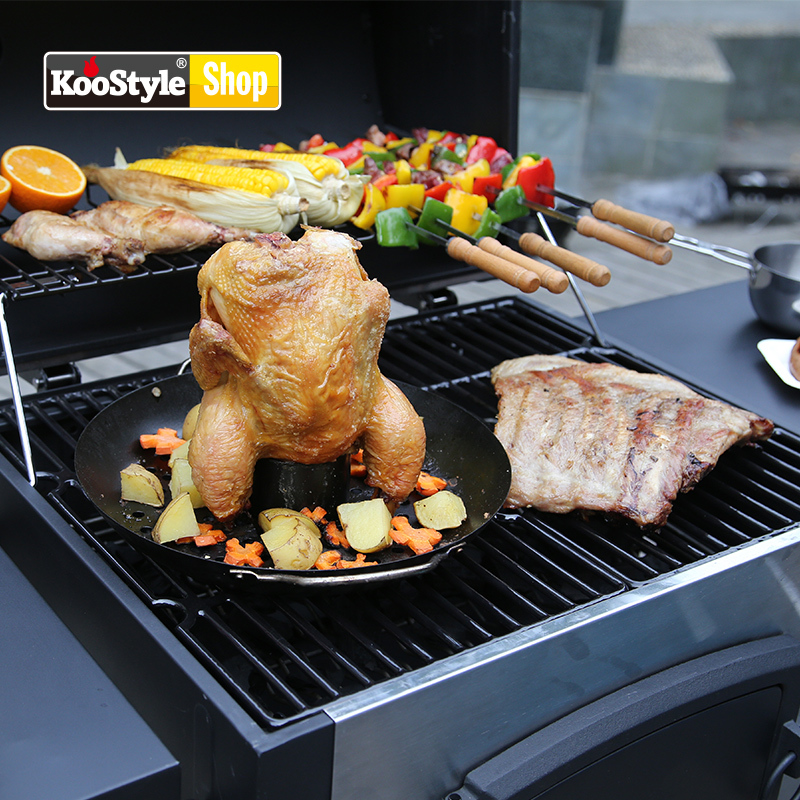 KooStyle烤食代大型庭院烧烤炉木炭5人以上烤肉炉子bbq户外烧烤架