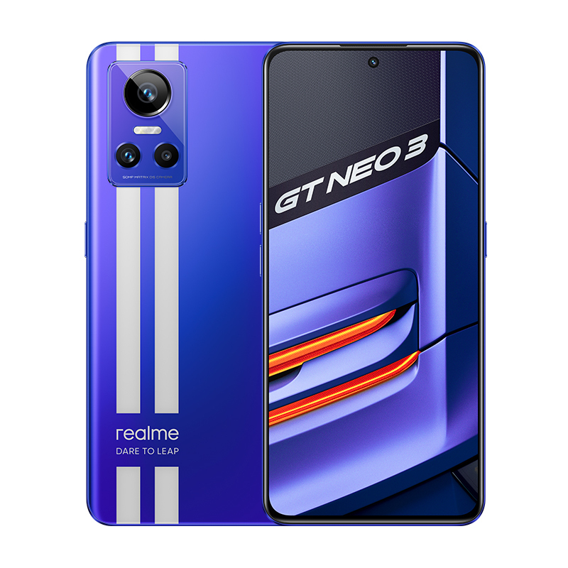 realme 真我GT Neo3 5G手机 12GB+256GB 勒芒 天玑8100 5G处理器 独立显示芯片 80W超速闪充 赛道双条纹设计 OPPO授权网点提供售后支持