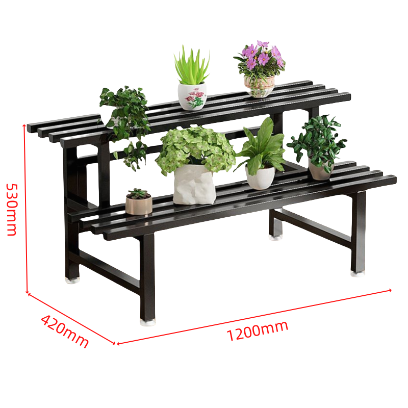 抚樽花架 二层120*42*53cm 个