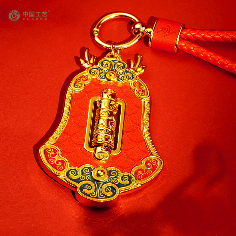 7天发货中国工艺御龙令金挂件挂坠002克金