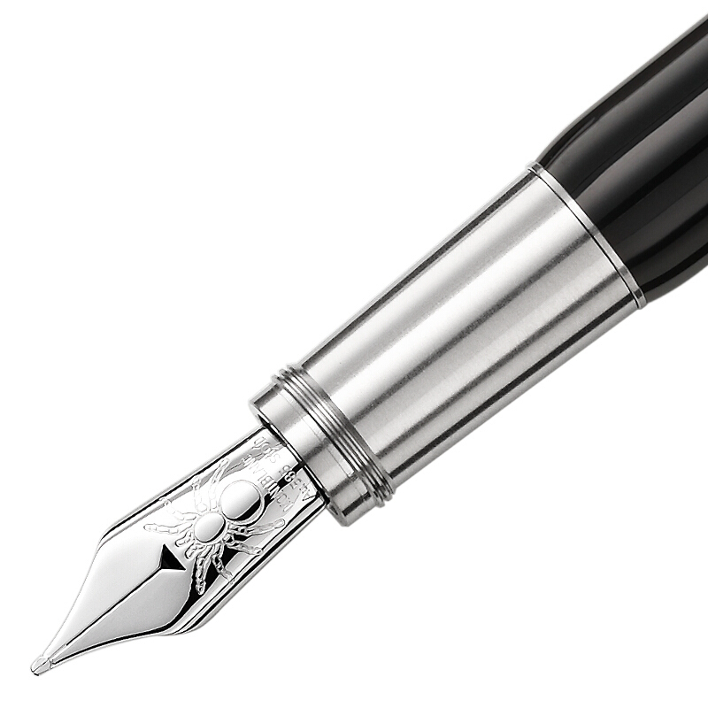 万宝龙(Montblanc)传承系列钢笔红与黑黑蜘蛛墨水笔F尖 117845