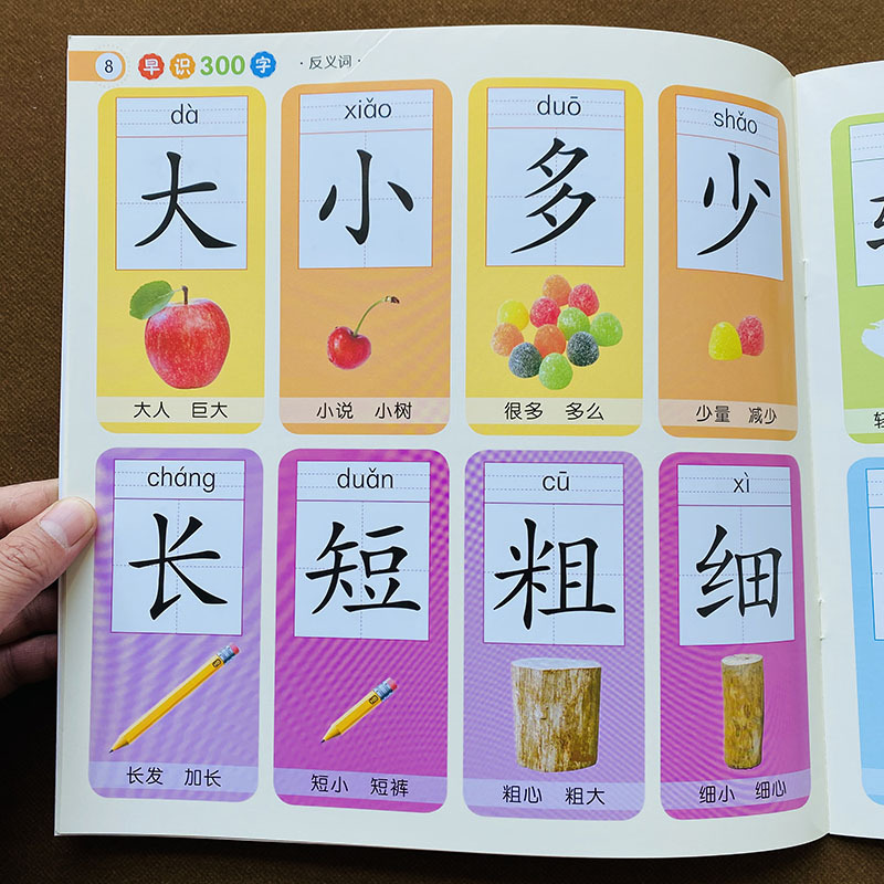 大图大字儿童识字书看图认字卡幼儿园汉字 0 2 3 4 5岁宝宝早教卡学龄前儿童早教识字书幼儿园中班大班看图识字教材简单字报价 参数 图片 视频 怎么样 问答 苏宁易购