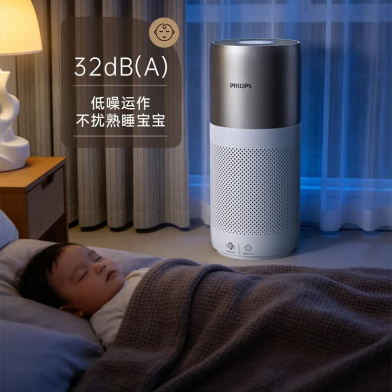 飞利浦空气净化器除菌消杀病毒静音低噪安心睡眠AC3036高清大图