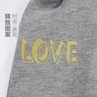 安笛贝乐童装儿童通用男女童裤子卡通哈伦裤2019春季秋季纯氨棉麻灰色长裤秋装中小童哈伦裤 80-120cm