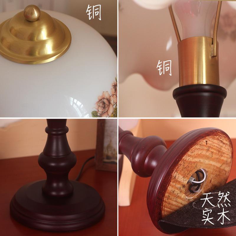 苏宁放心购 创意古典中式实木仿古民国温馨调光老上海复古卧室床头柜台灯高清大图