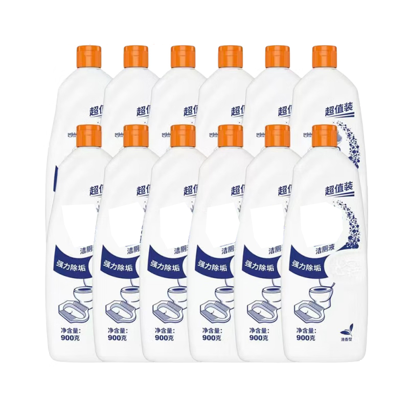 西亚斯洁厕液清香型900g洁厕灵厕所除异味强力马桶清洁剂一整箱 [整箱12瓶]清香型10.8kg高清大图