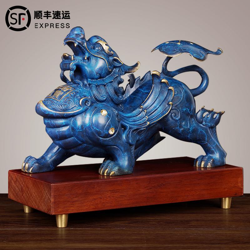 美帮汇貔貅摆件大号一对铜 办公室摆件店铺公司开业商务礼品高清大图