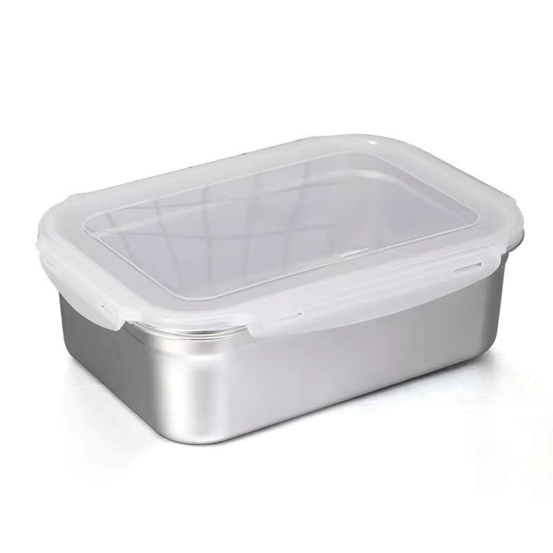 酷美智悦 304保鲜盒带塑料盖40*28.5*12cm KM-BH117 个高清大图