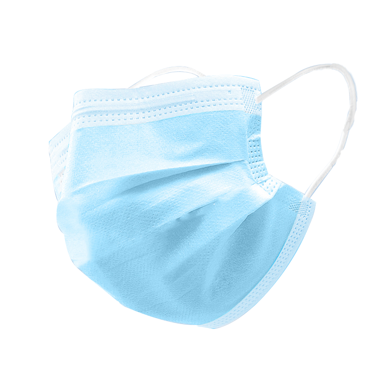 吉祥宝贝一次性防护口罩100只 三层防护含熔喷布过滤层防尘防花粉成人男女专用