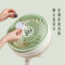 美的(Midea)电风扇 壁扇家用挂壁风扇卧室客厅轻音节能摇头电扇大风力空气循环扇 FWA23UA[机械拉绳式]