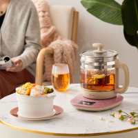 小熊(Bear)养生壶 1.5L高硼硅玻璃烧水壶 煮茶器煮茶壶电热水壶燕窝壶迷你花茶壶养身茶壶 YSH-B18H8无滤网