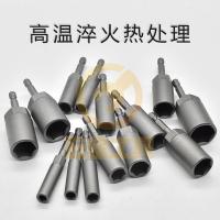 8mm电钻深孔风批套筒头扳手加深6六角电动螺丝刀批头5.5mm 10mm 13mm*80mm长（无磁内孔深35mm）