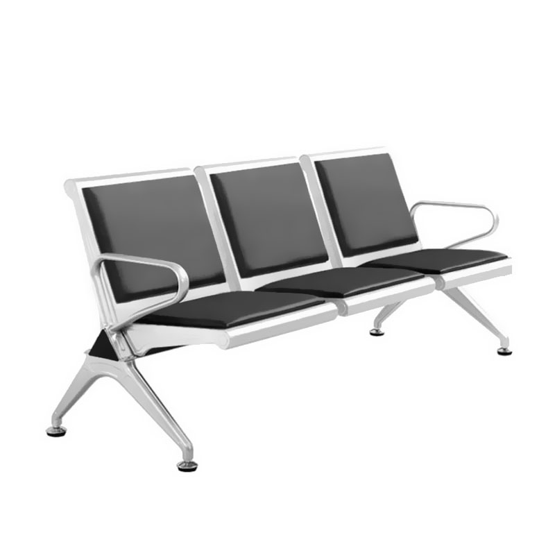 广亿隆机场椅公共座椅等候椅PU皮垫连排椅高清大图