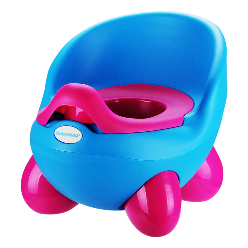 世纪宝贝(babyhood)QQ座便器 BH-105 蓝色 儿童马桶宝宝坐便器婴儿便盆