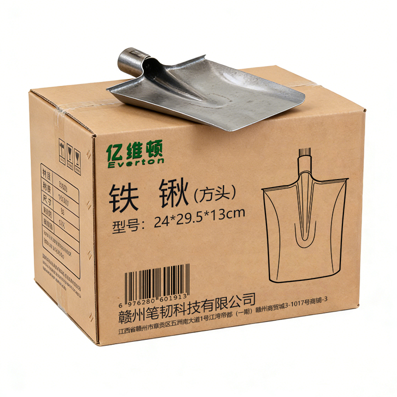 亿维顿 铁锹不带柄 方头 20*26.5*12cm/个高清大图