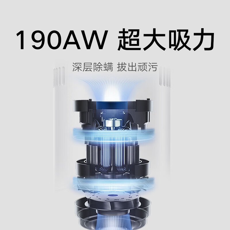米家 小米无线吸尘器2Pro 家用吸尘器无线手持大吸力 深层除尘除螨吸拖一体