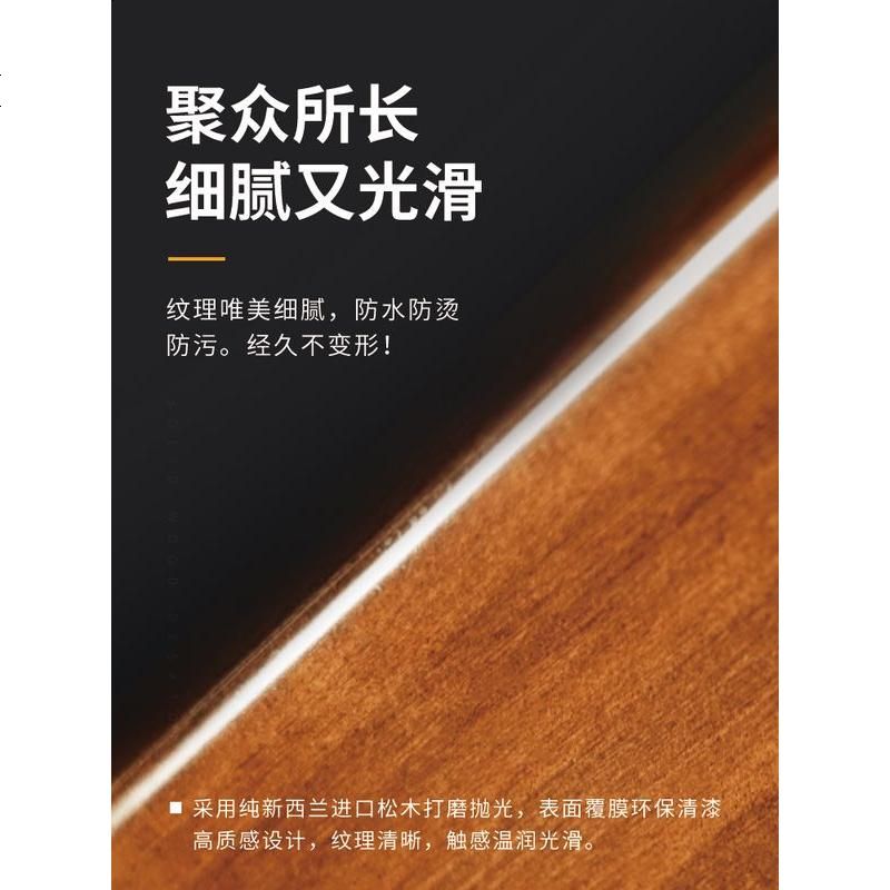 实木电脑台式桌家用学生简约写字台简易单人桌子北欧书桌办公桌子高清大图