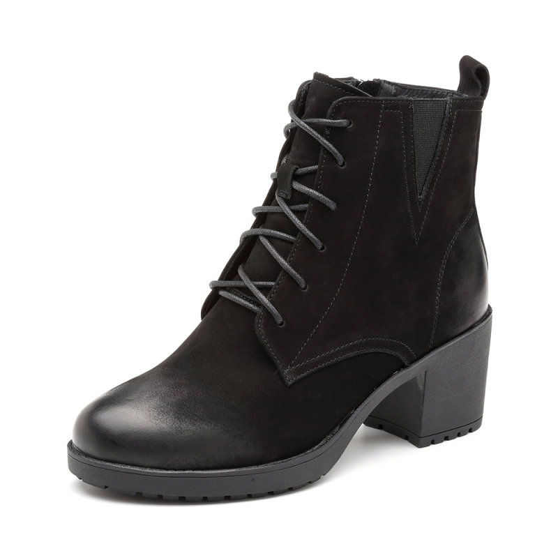 senda森达2019冬季新款专柜同款欧美街头休闲女马丁靴vjg40dd9