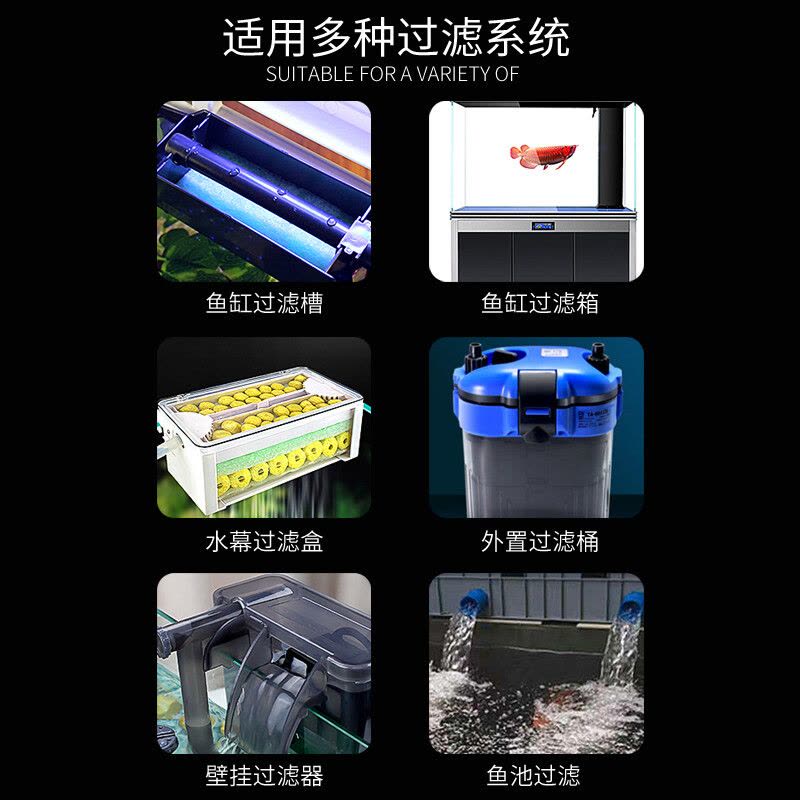 鱼缸过滤棉两片装8重过滤材料生化棉高密度加厚净水养鱼专用图片