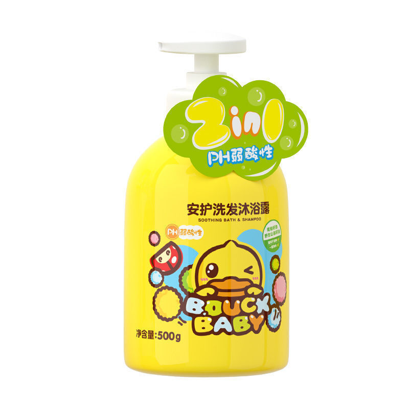 小黄鸭 安护洗发沐浴乳套装(500g+500g)高清大图