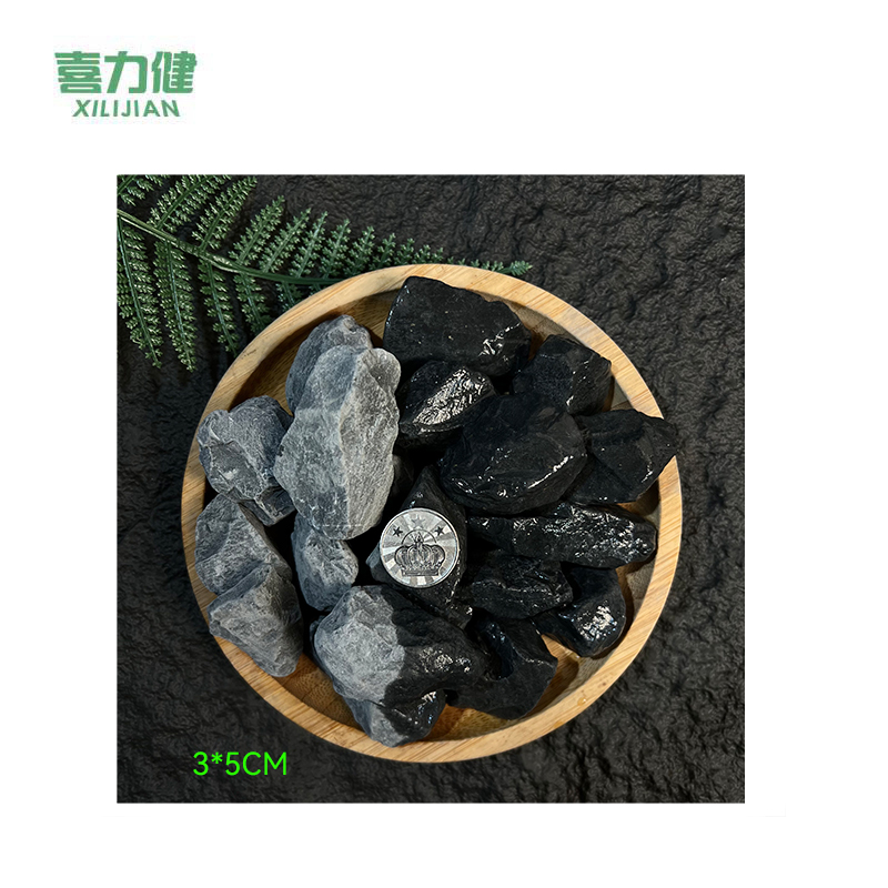 喜力健 水洗黑色砾石 3*5CM-黑灰色 袋高清大图