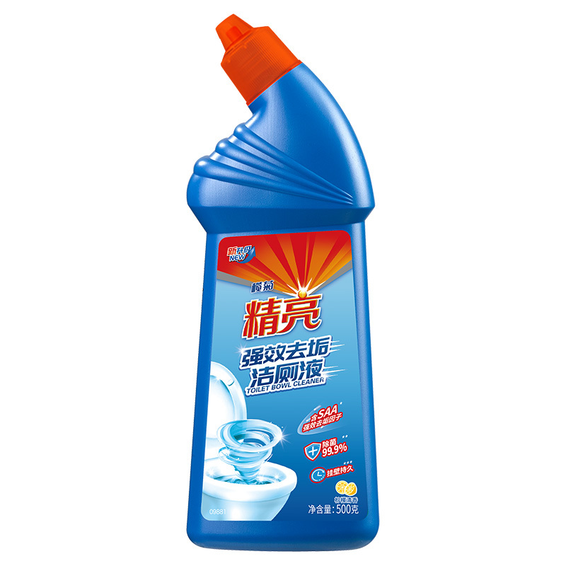 榄菊 精亮洁厕液500g*2 马桶瓷砖除垢剂除臭去味去渍 洁厕灵清洁剂 清香型家用洗厕所强力去污尿垢