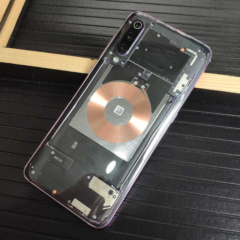 送硅胶套 工具 适用小米9后盖玻璃蓝光透明版mi9电池盖魔改手机后外壳