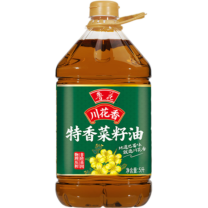 鲁花川花香特香菜籽油5L高清大图
