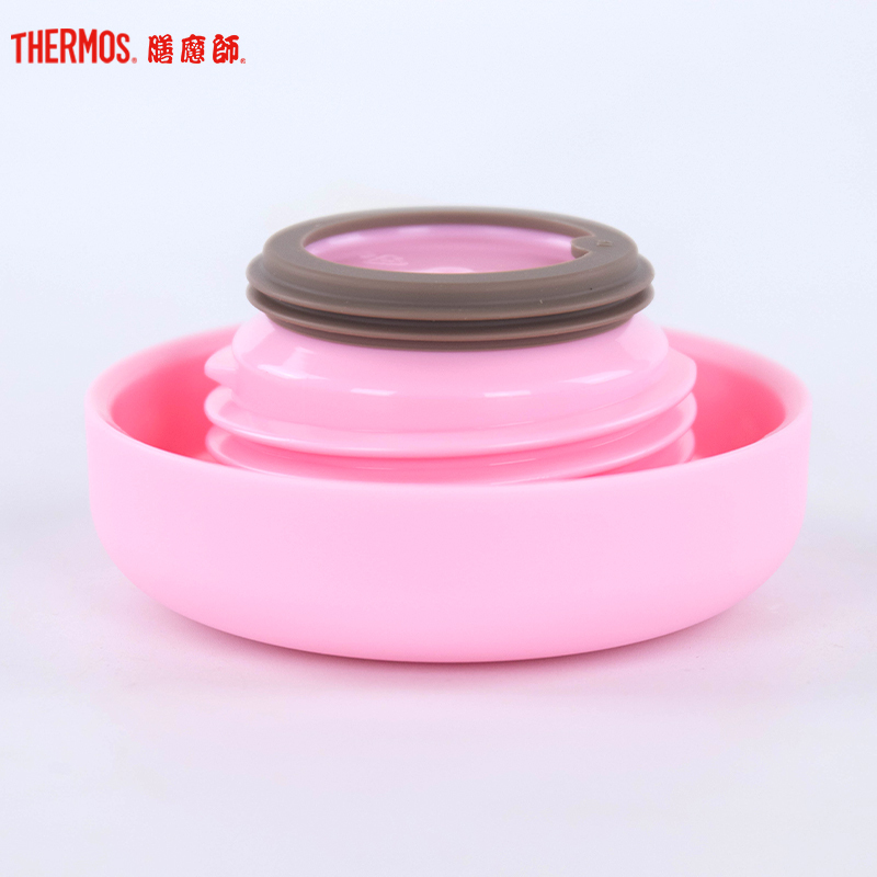 膳魔师(THERMOS)高真空不锈钢卡通形象保温杯便携办公保温杯大肚保温杯 304不锈钢 370ML 家用办公/旅行通用
