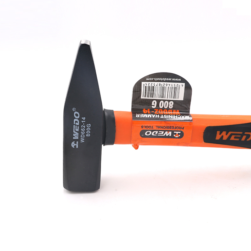 维度(WEDO)WD662-14 德式包塑柄钳工锤 碳钢 800g 扁嘴锤 鸭嘴锤高清大图