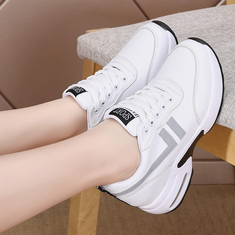 克卜勒女装波鞋10公分内增高跟女人穿的小白鞋坡跟单鞋韩牌旅游远运动