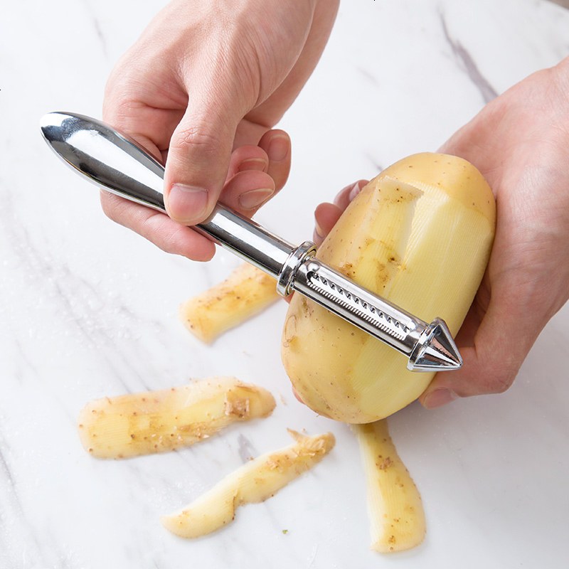 不锈钢刨丝器家用多功能刮丝器 厨房土豆瓜果去皮器削皮刀