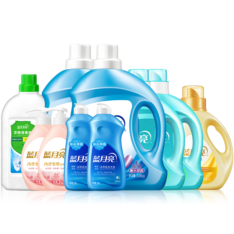 蓝月亮 衣物除菌清洁消毒柔顺护理 28.24 斤 套装高清大图