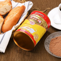 梁丰传统配方乐口福800g罐装浓香可可味80后怀旧老式干吃冲饮颗粒麦乳精
