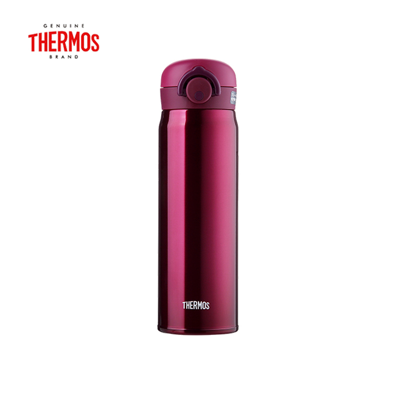[靓丽酒红]THERMOS膳魔师 保温杯 真空不锈钢通用 JNR-500-WNR500ML 红色