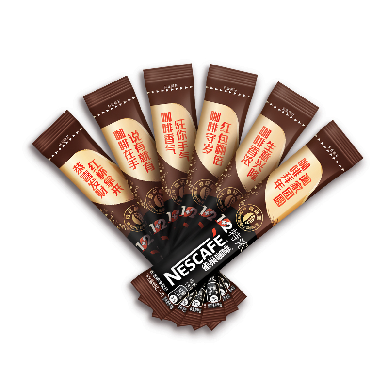 雀巢咖啡 1+2特浓1.17kg(90条x13g) 新春特制款