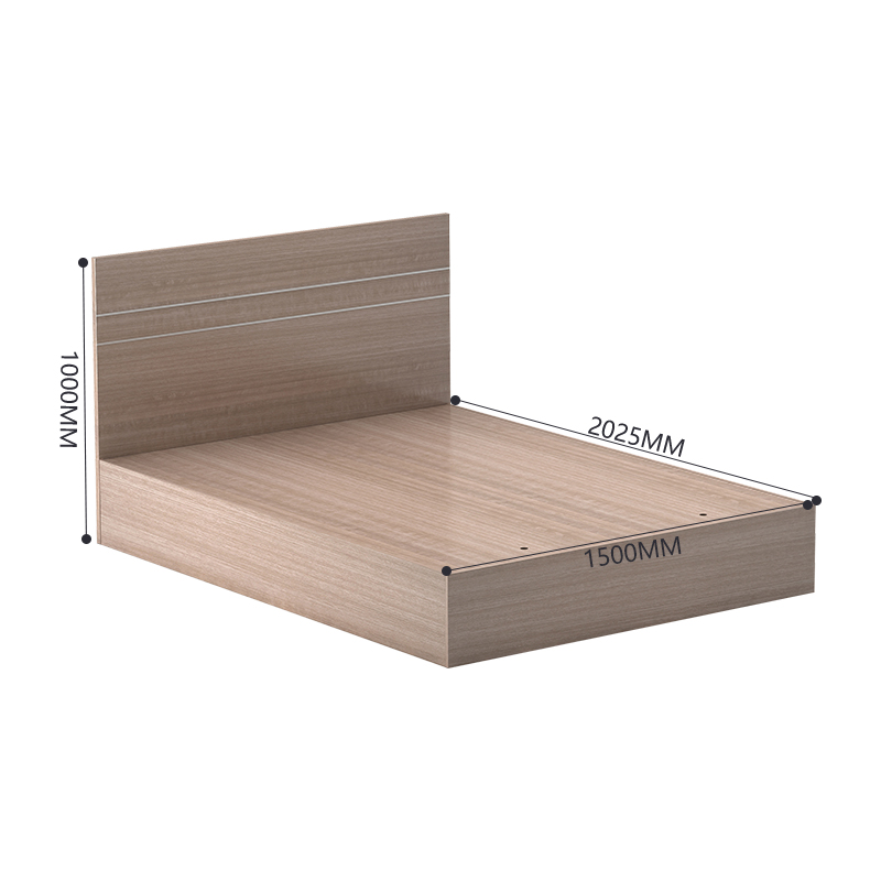 臻远 ZY-GYJJ08 公寓套房家具 公寓床宿舍床1.5米单人床高清大图