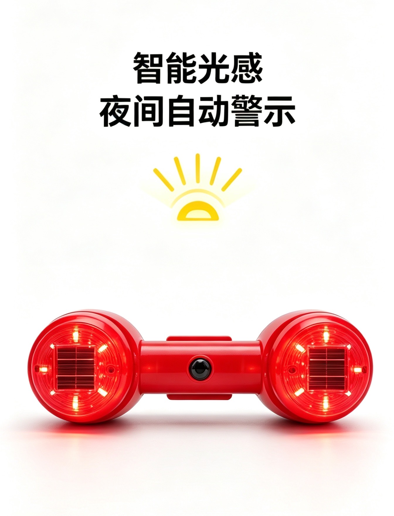 途诺赫凡TNHF-HZ-26 5V 3W IP68LED太阳能光感警示灯(计价单位:盏)红色高清大图