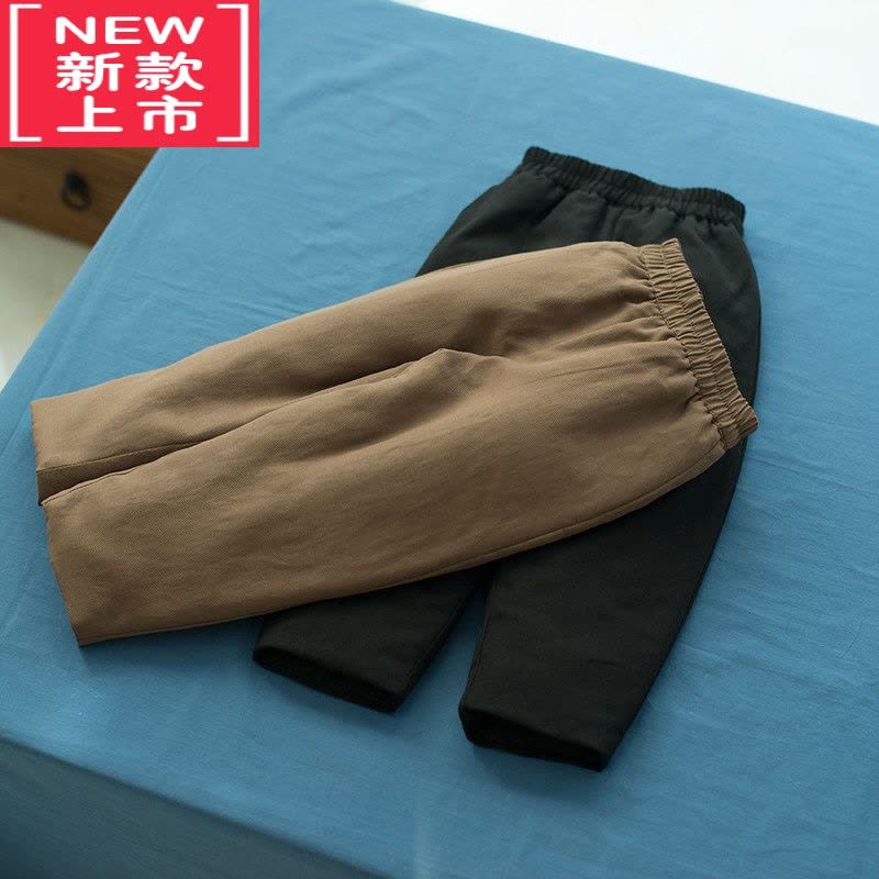 可莉允儿童冬季裤子保暖裤男童棉裤女童加绒加厚加棉休闲裤小脚宽松外穿图片